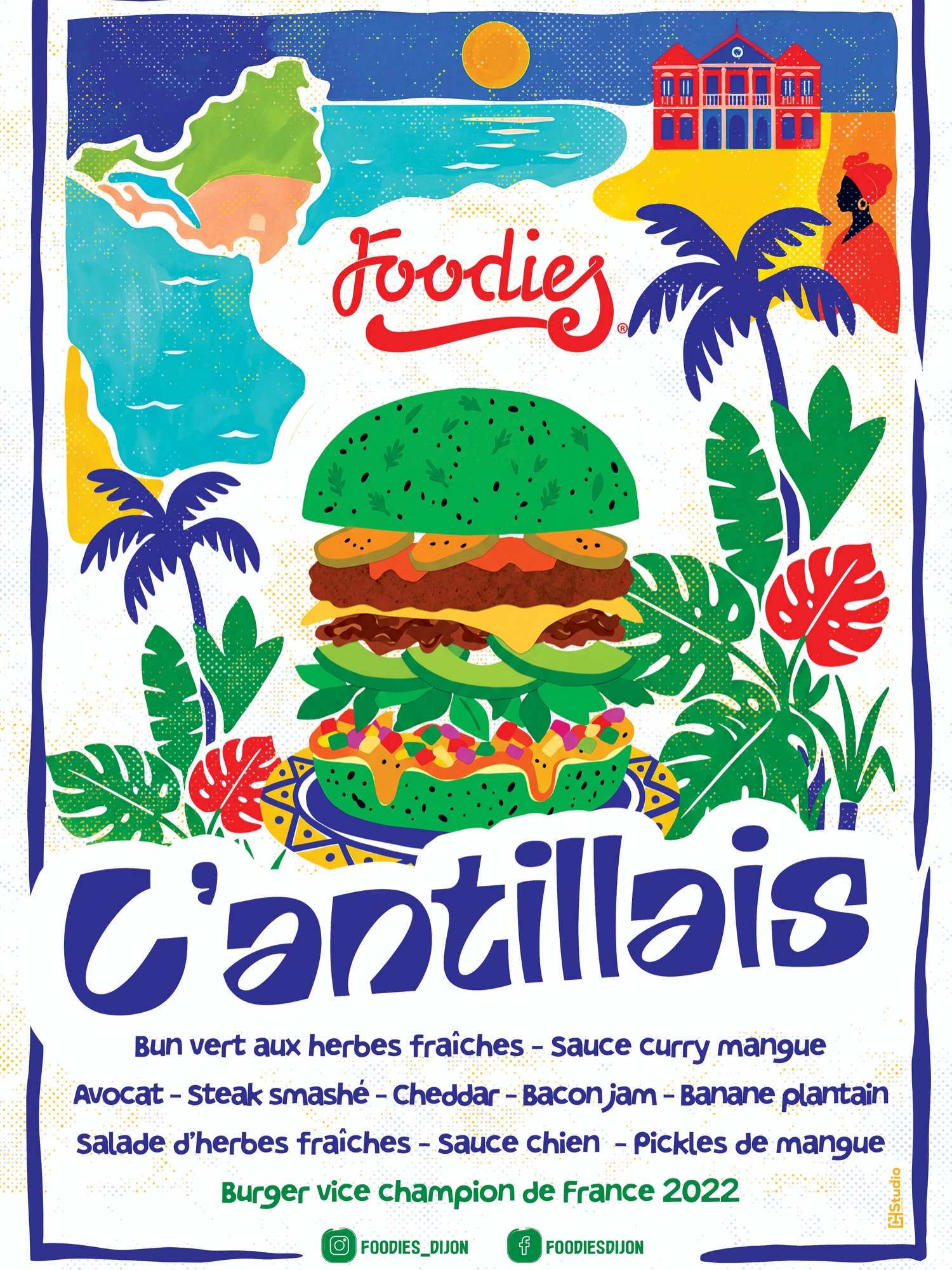 BURGER MOIS DE JUILLET - L'ANTILLAIS